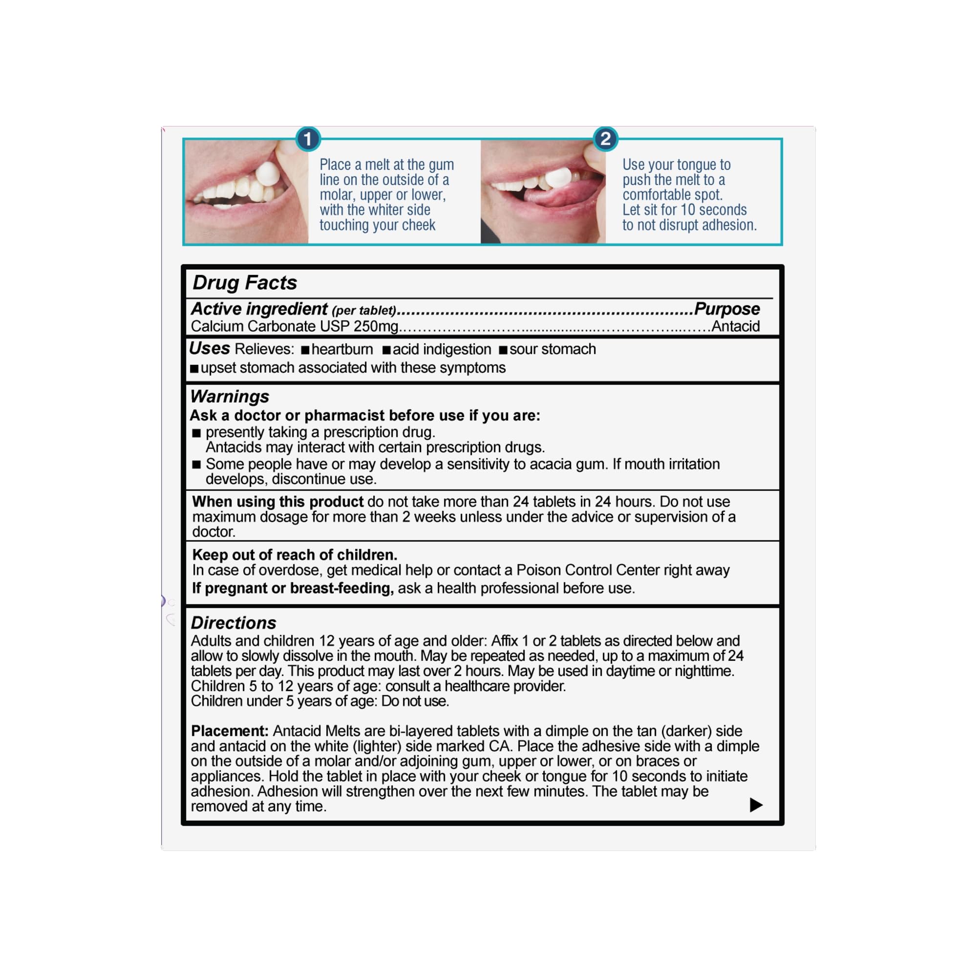 Orahealth Stick-On Antacid Melts for Heartburn & Acid Reflux Relief 40Count — Amazon image 9