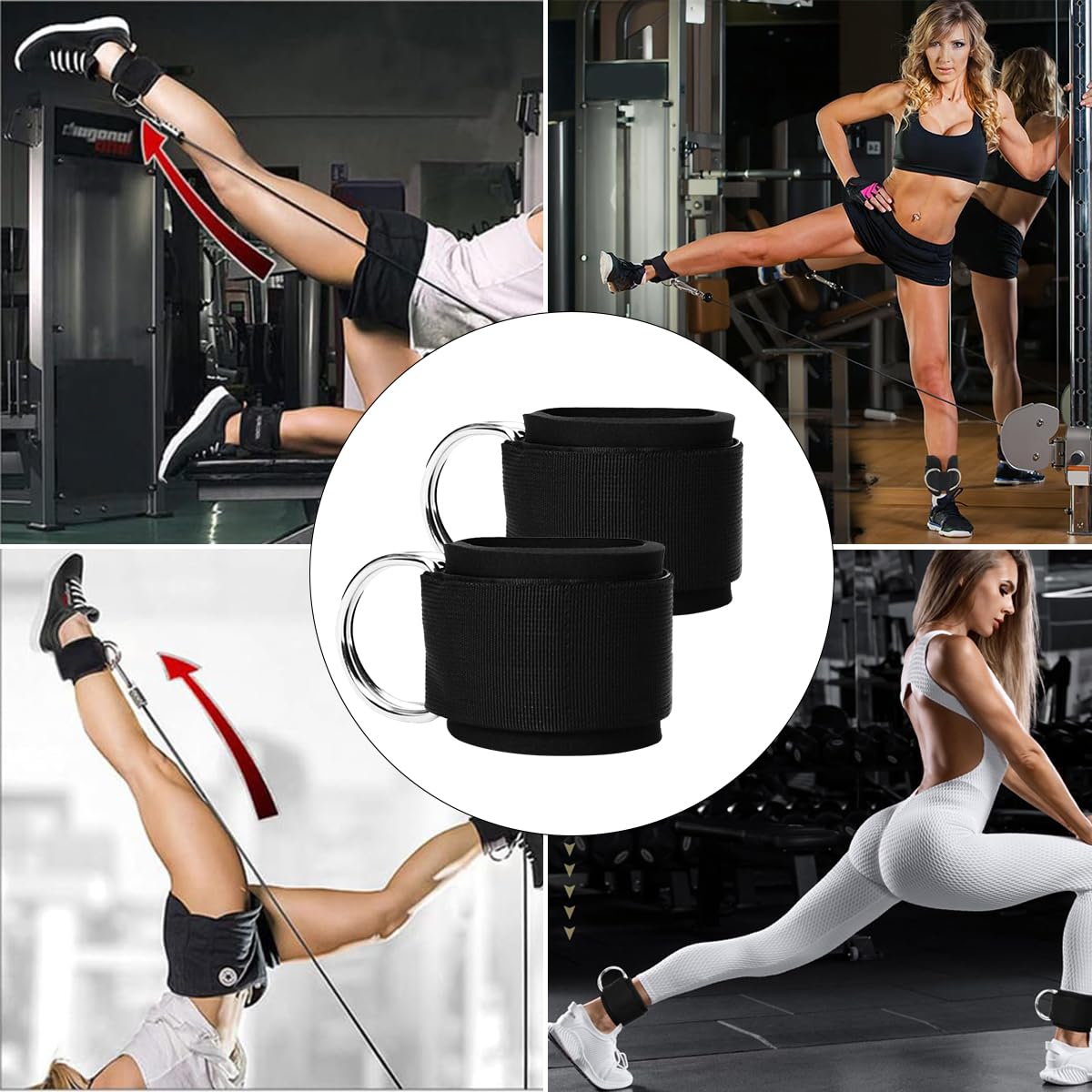 Handgelenk Bandagen Fitness Kraftsport, Zughilfen Klimmzüge Gewichtheben Kreuzheben Gym Bandage Wrist Wraps Straps - Schwarz