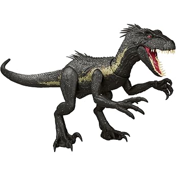 Mattel Jurassic World Damage! Hikaru Indraptor JCG26 Children's Figure, Dinosaur Toy, Moving, Large, Total Length: Approx. 14