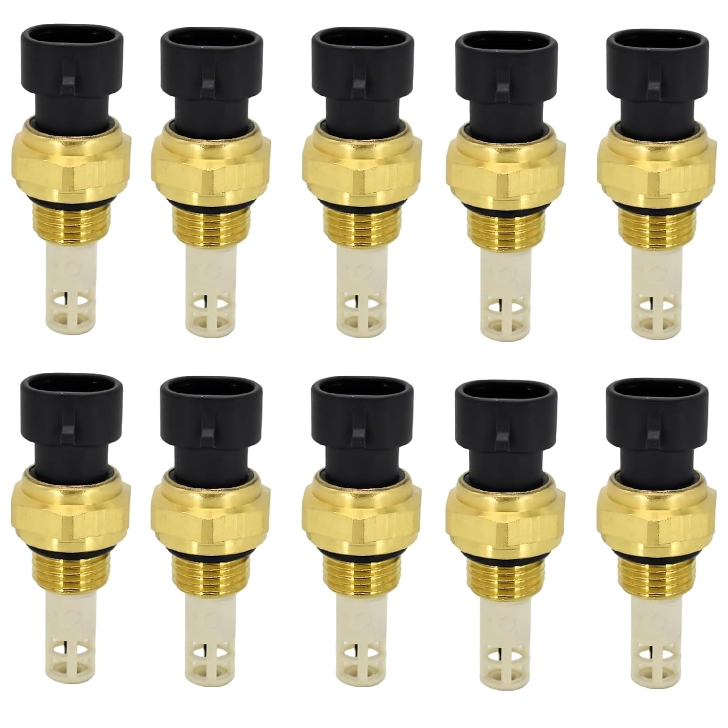 10Pcs Temperature Sensor 3085198 3085185 for Cummins Engine L10 M11 ISM N14 QSM QSM11 QSK19 QSK50 New Aftermarket Parts