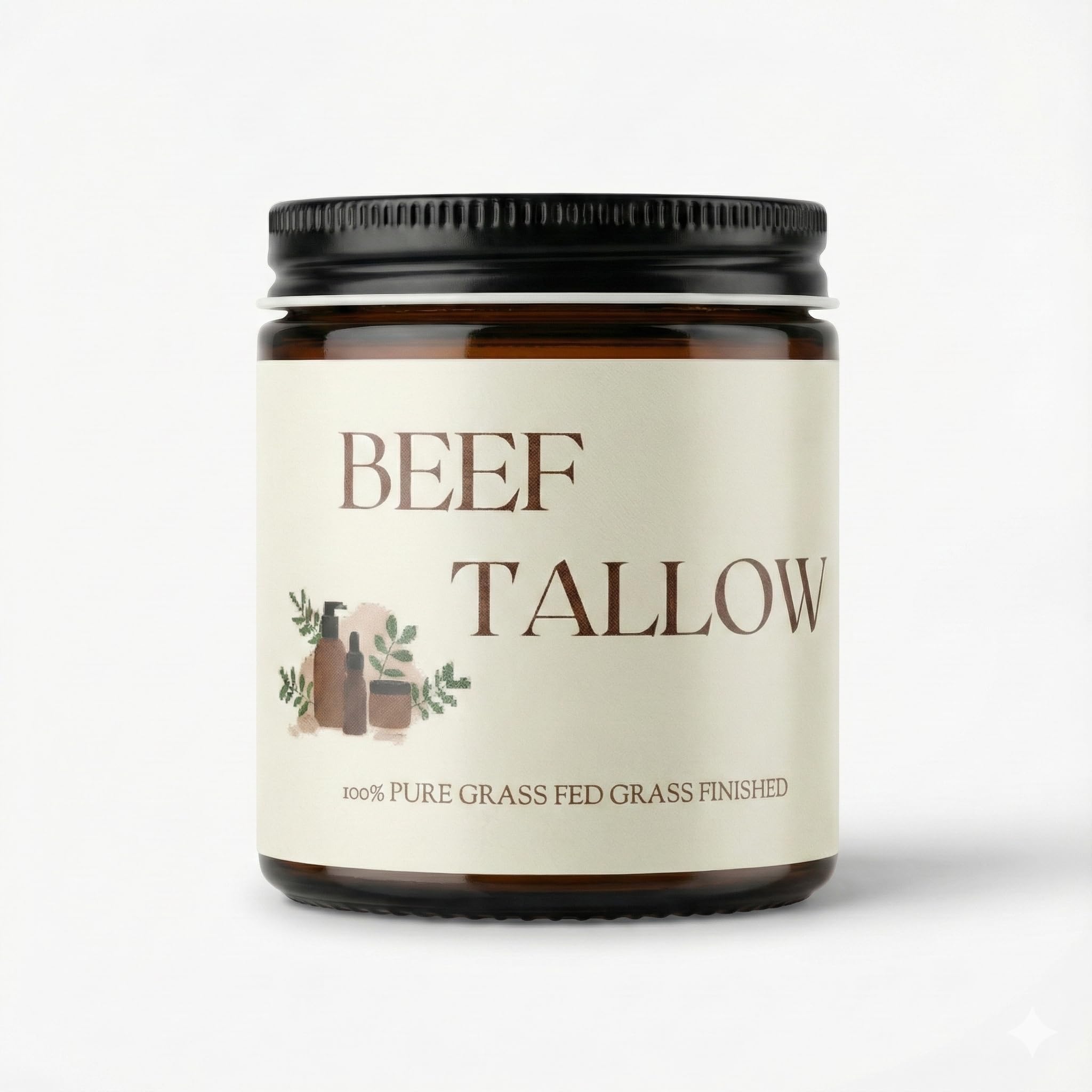 IKARIAN 100% Grass Fed Beef Tallow for Skin Care | Premium Whipped Moisturizer | Face + Body | Single Ingredient, All natural | 4 FL. oz. (Unscented)