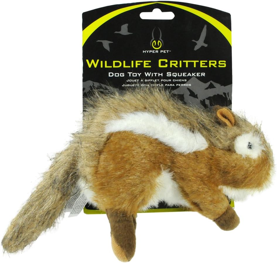 Hyper Pet Wildlife Chipmonk Plush Dog Toy