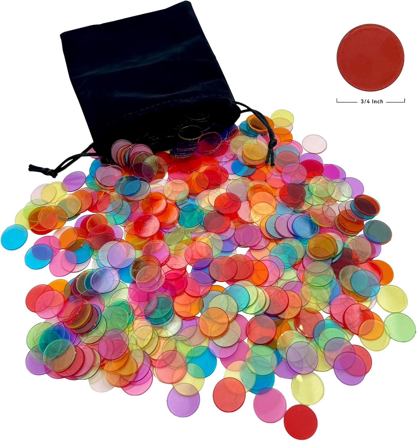 SUTIMSHE Deluxe Bingo Game Set,Bingo Set Includes Metal Cage,600 Mixed Color Plastic Chips,100 Large Cards,75 Bingo Balls,Plastic Masterboard, 2 Velvet Bag,Great for Adults Large Group and Parties