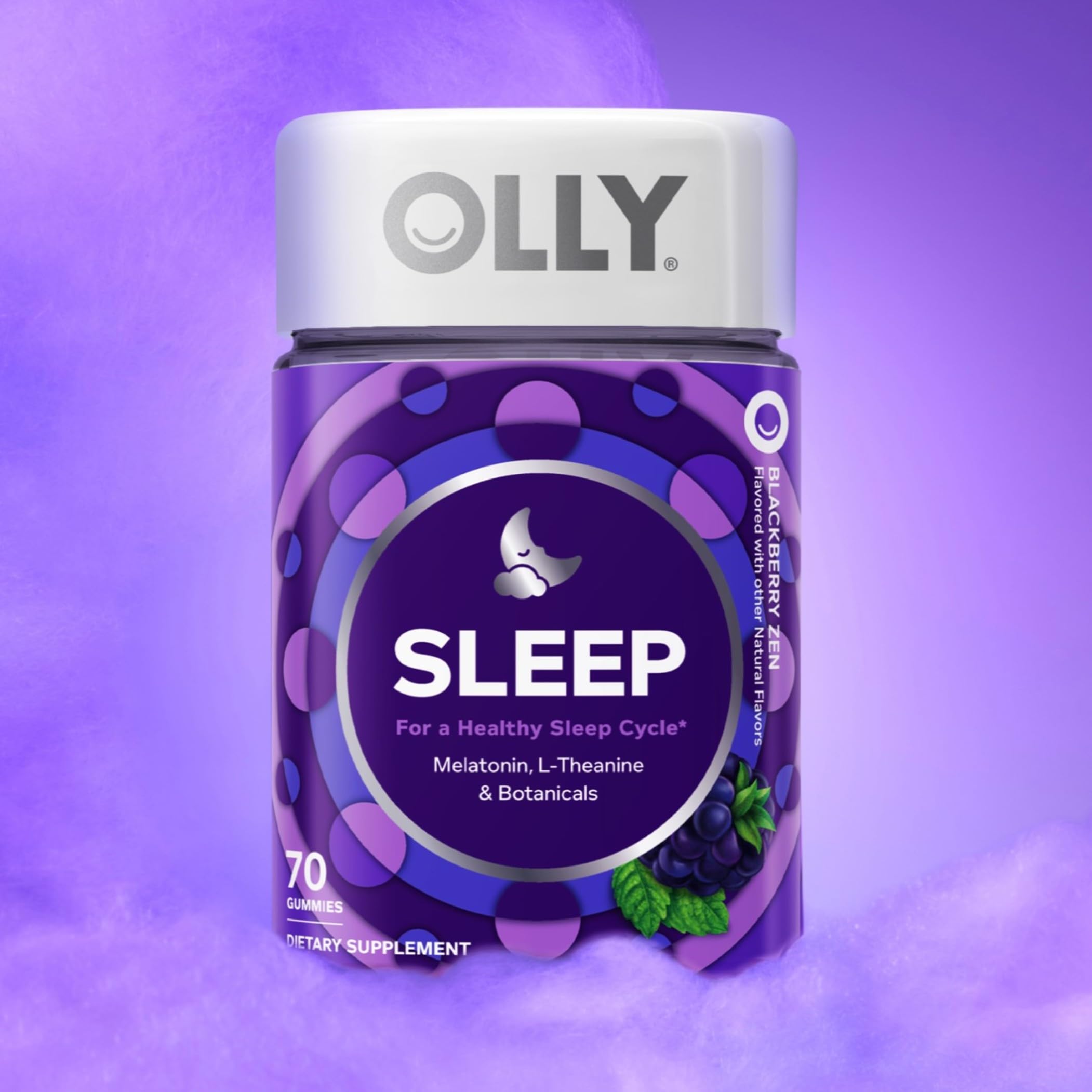 OLLY Sleep Support Gummy Supplement,* 3 mg Melatonin, L-Theanine - 70 Count — Amazon image 9