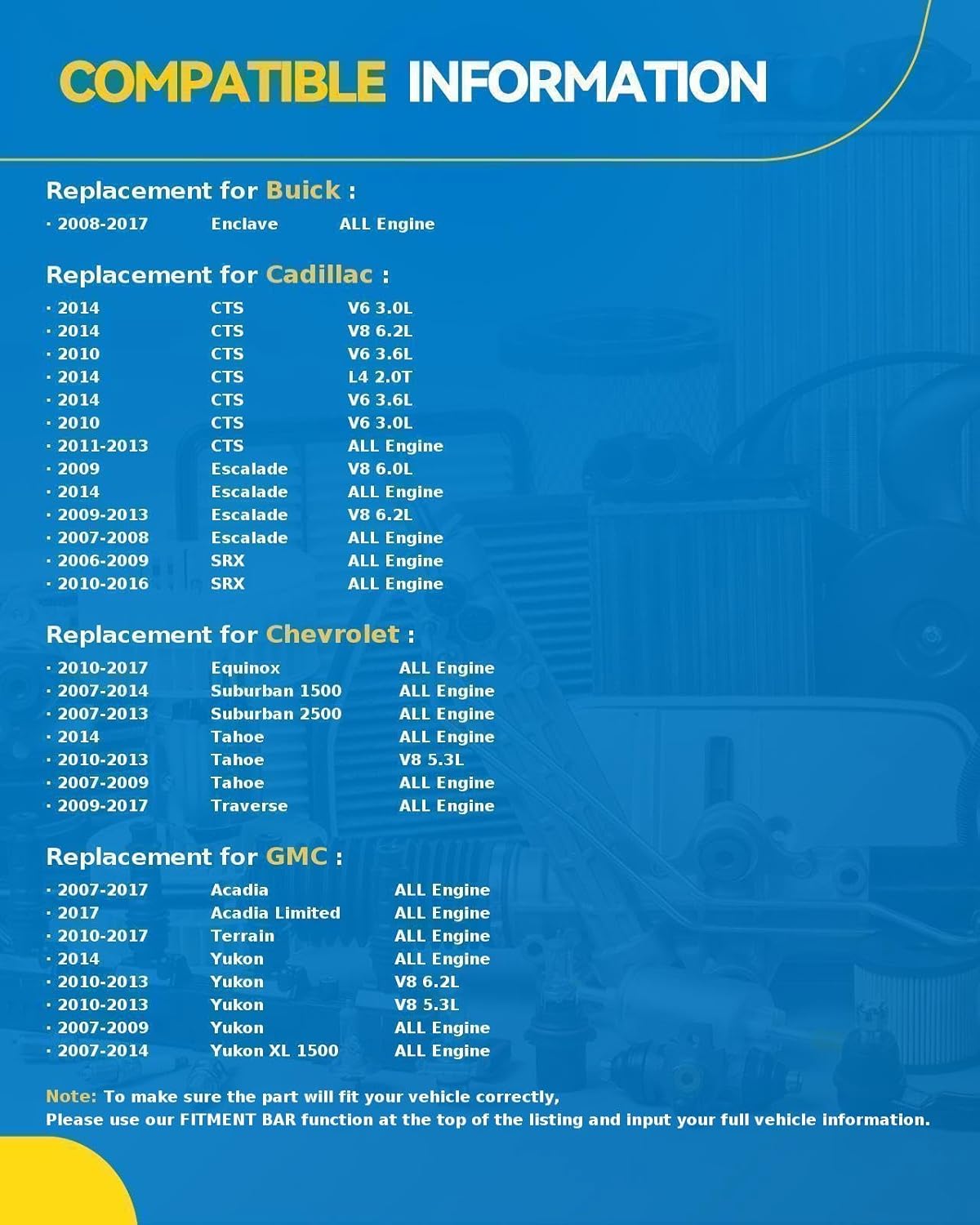 PHILTOP Tailgate Door Lock Actuator | Compatible with Chevrolet Chevy GMC 2010-2017 Equinox & Terrain 2009-2017 Traverse 2007-2017 Acadia 2007-2014 Tahoe Buick 2008-2017 Enclave,OE#931107, 13581405