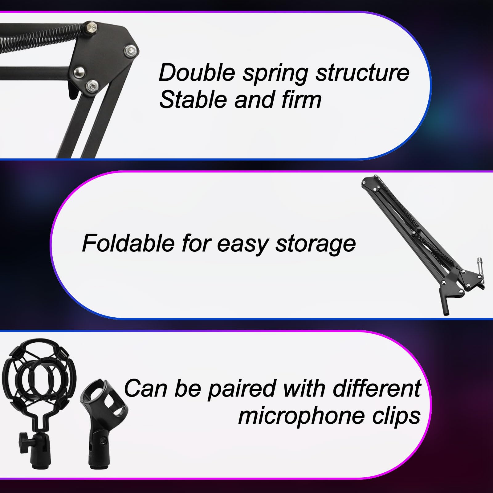 Podcast Equipment Set, Audio Interface with Podcast Microphone for Smartphone and PC, All in One DJ Mixer Ready to Use Perfect for Streaming, Singing, YouTube and Gaming