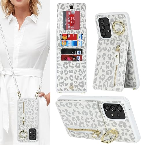 Miniatura 41 de Funda para Samsung Galaxy A14 5G con tarjetero para mujer, para Galaxy A14 5G, funda cartera para teléfono con correa, ranuras para tarjetas de