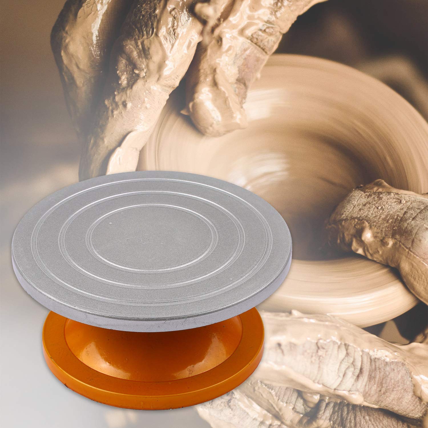 Koło garncarskie 30 cm do rzeźbienia mini gramofonu glinianego z łożyskami kulkowymi 30 cm ceramiczne narzędzie rzemieślnicze, idealne dla początkujących i profesjonalistów