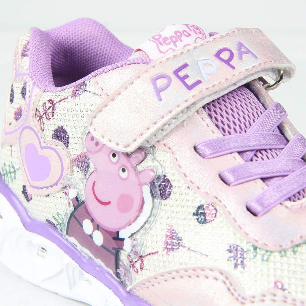 CERDÁ Life'S Little Moments Cerdá - Zapatillas Led Peppa Pig de Color Lila Zapatillas LED Peppa Pig de Color LilaNiñas