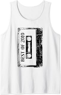 Best of 2010 Retro Cassette Tape 2010s Birthday Design Tank Top