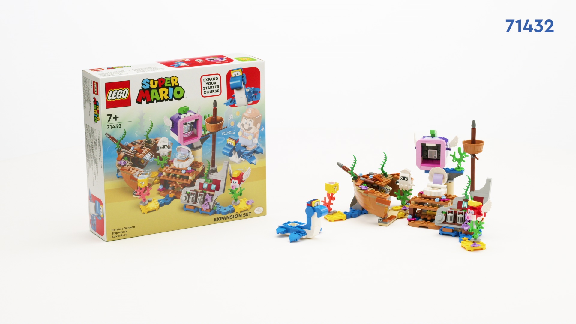 Watch LEGO Super Mario Dorrie's Shipwreck 71432 Unboxing Video on