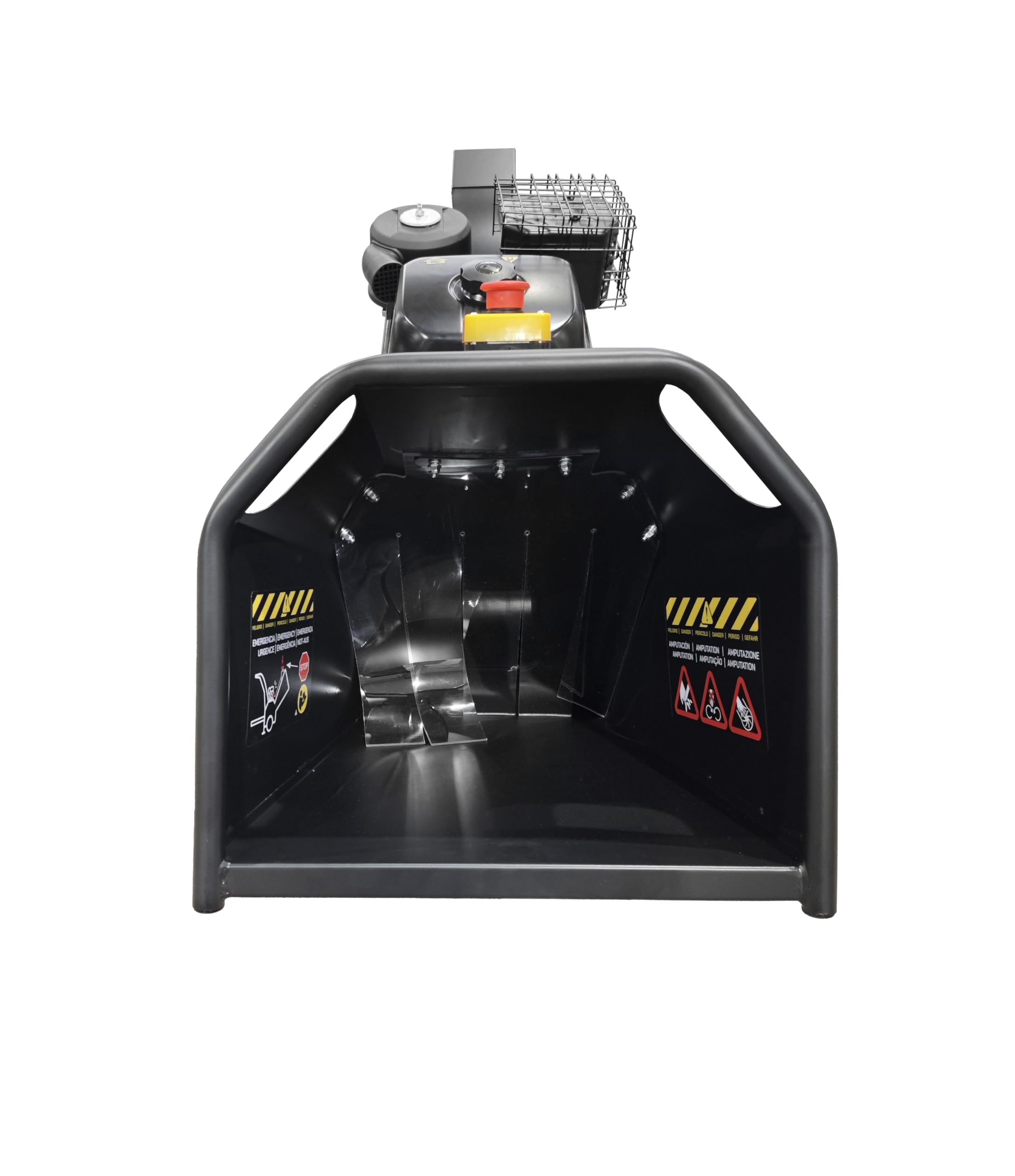 by Tonino Lamborghini GM - Biotrituradora a Gasolina de 18 HP con Arranque Eléctrico, Trituradora de Ramas y Hojas Profesional, Capacidad de Corte 120mm, Rodillo con 2 Cuchillas Reversibles