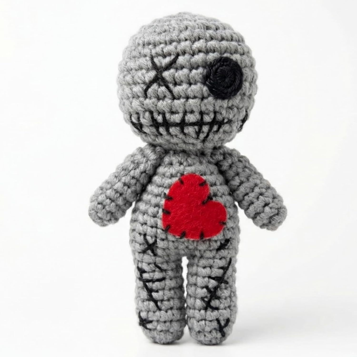 Creepy Voodoo Dolls Halloween Scary Ghost Ornaments DIY Revenge Voodoo Doll Toy Horror Fidget Gift for Christmas Trick Props (Beige)