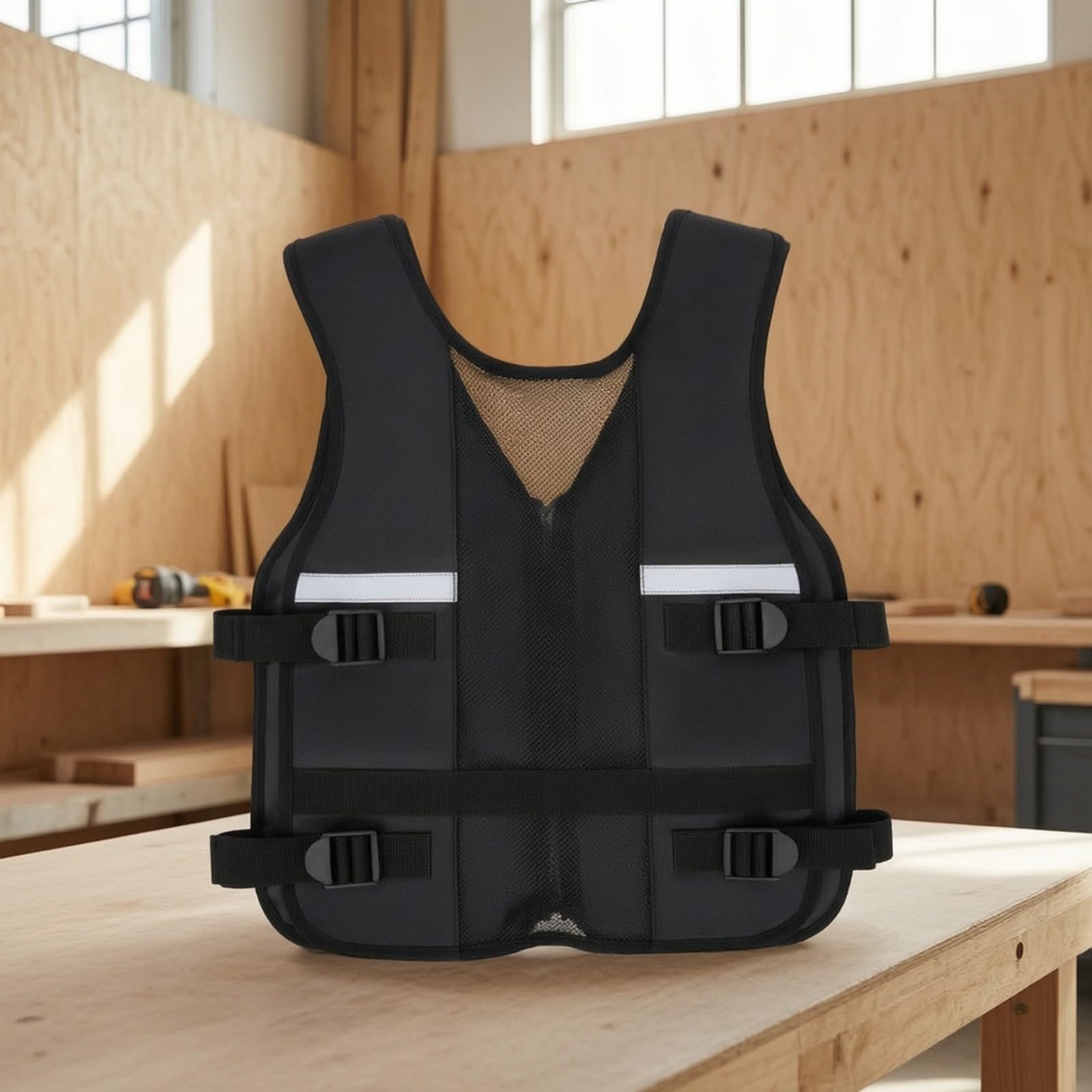 LOVIVER Chaleco Herramientas Ajustable Ropa | Chaleco Portaherramientas, Ligero, para construcción, Talleres, Reparaciones Domésticas, Electricistas