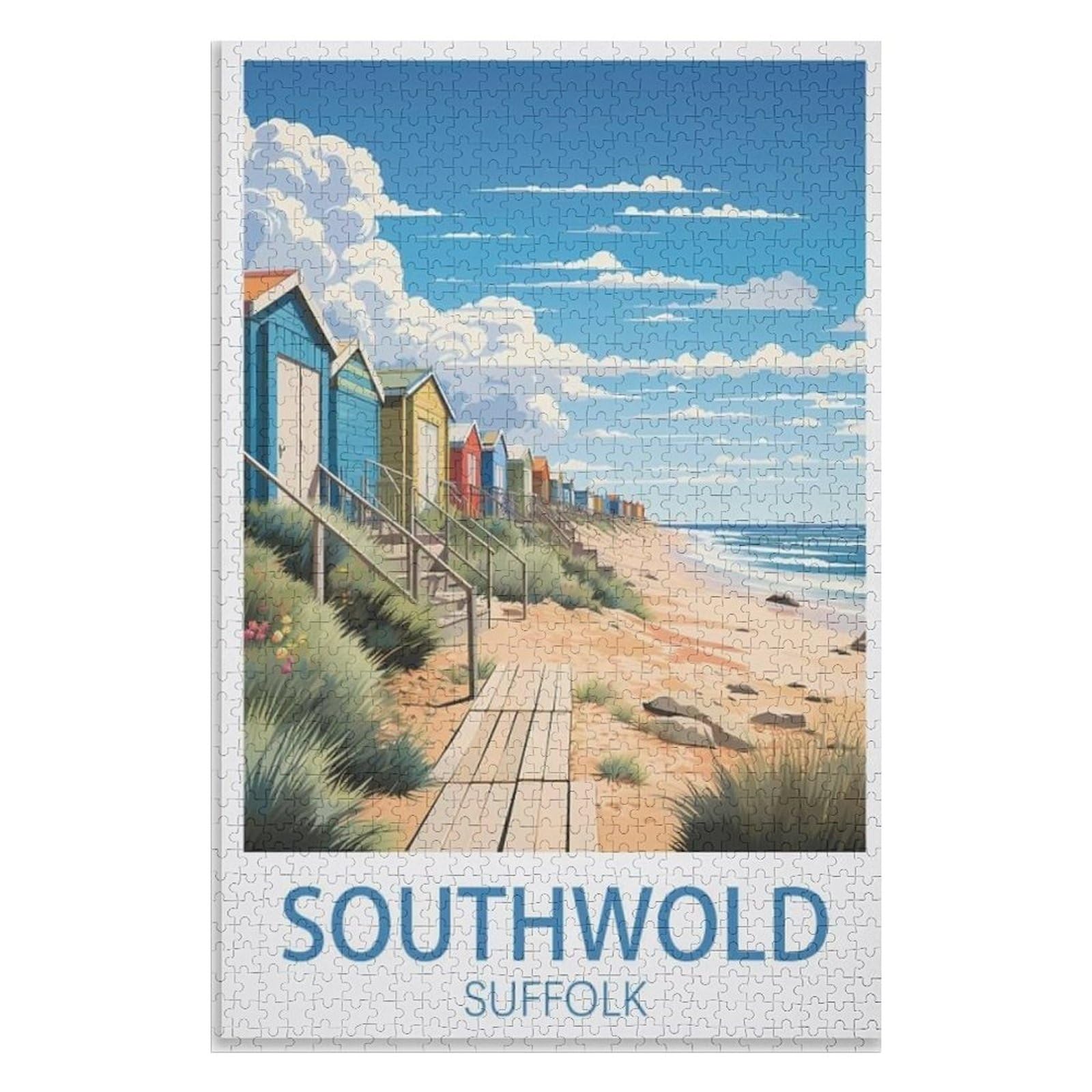 puzzles for adults, family puzzle game birthday gifts, Southwold Suffolk，Adults 1000 Piece Jigsaw Puzzle- Christmas，70x50，paper puzzle，AA-894