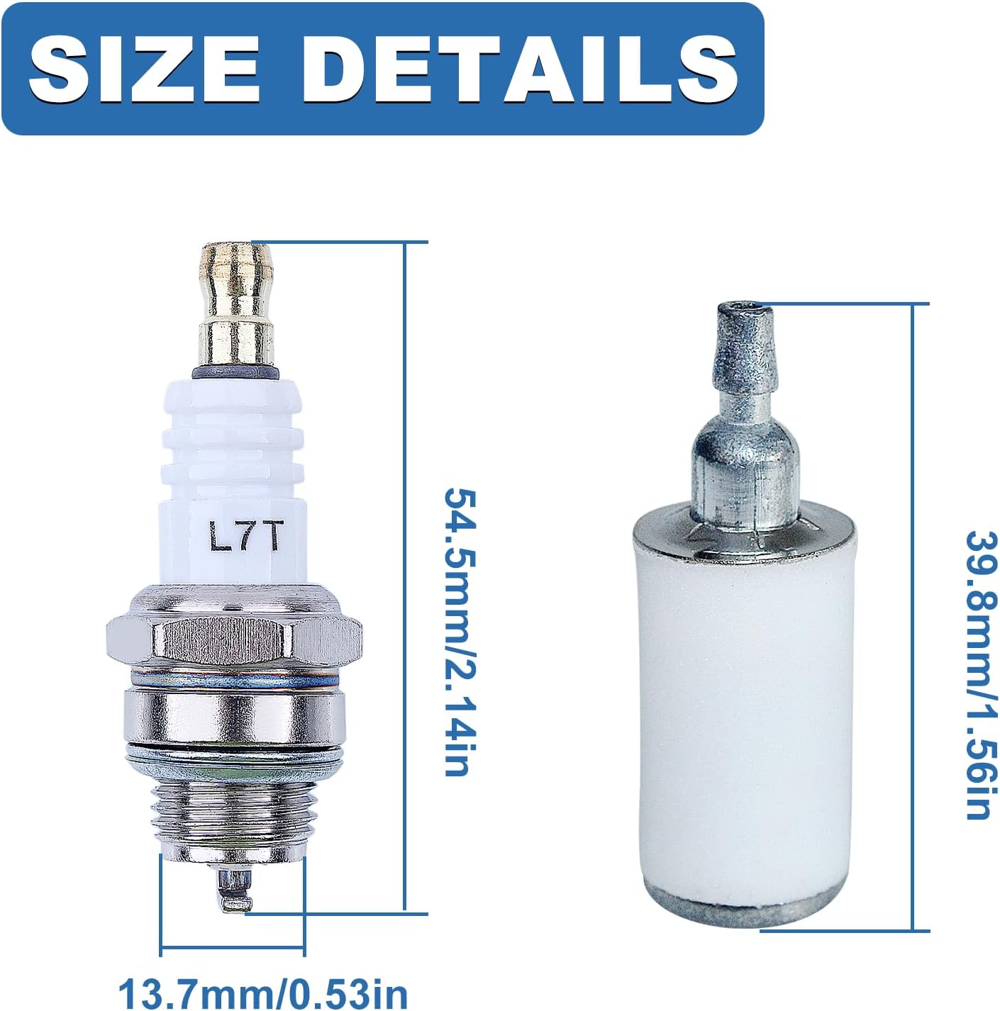 AUMEL C1M-W44 Carburetor Carb with Air Fuel Filter Line Kit for Craftsman Poulan 33CC PP333 PP330 PPB330 PP133 PP335 PPB335 PP338PT Pro Gas Trimmer Replace 545008042 545189502 ZAMA W44