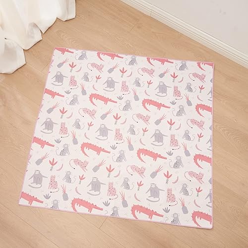 Miniatura 8 de Tapete antisalpicaduras para debajo de la silla alta, artesmanualidades, tapete lavable para derrames de bebé, impermeable, antideslizante, tapete