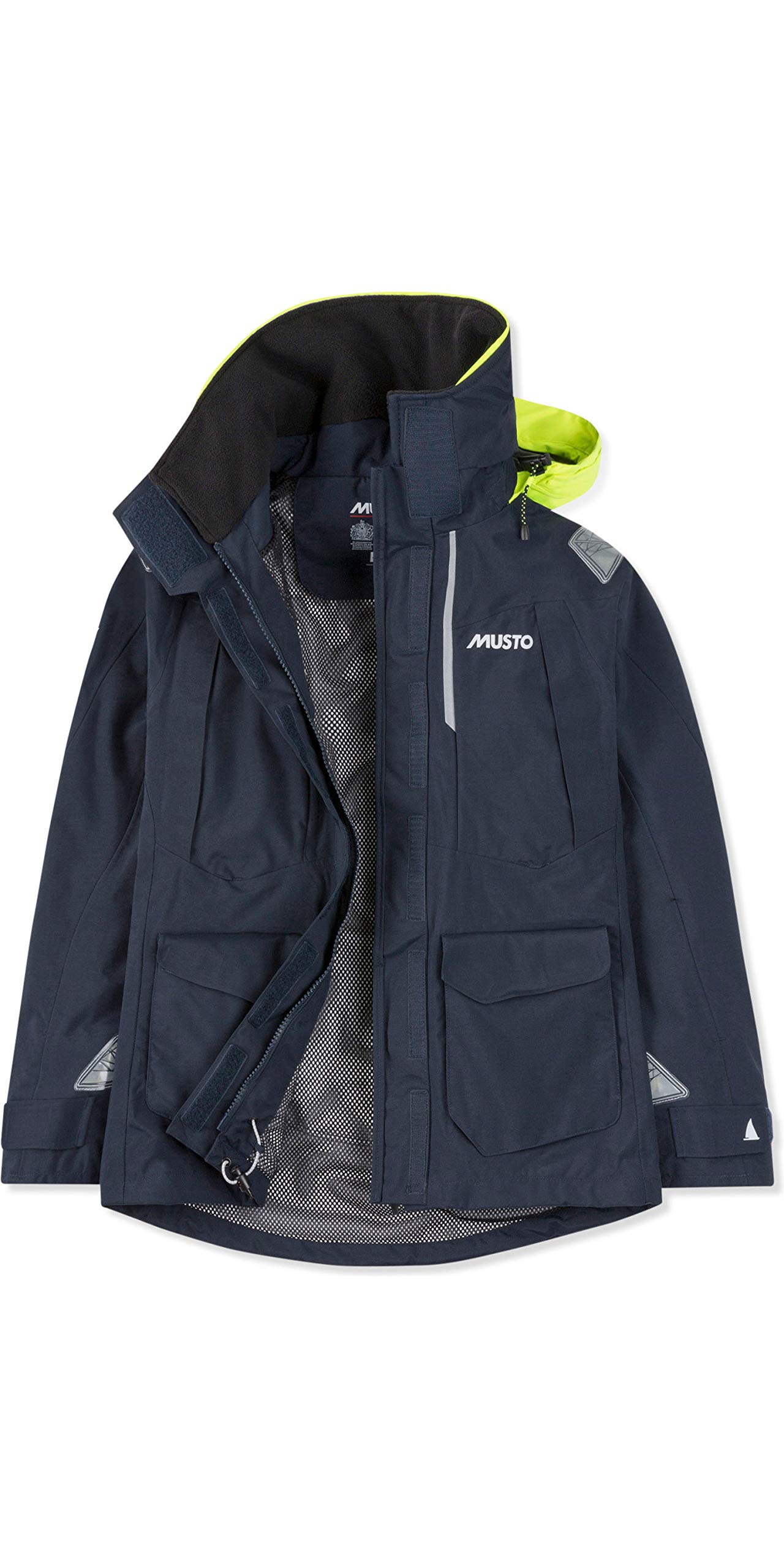 Musto Womens BR2 Yacht Sailing and Boating Coastal Sailing Yachting and Dinghy Coat Jacket - Navy - Breathable Waterproof