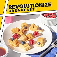 Vista 6 de Mini waflera de camiones de construcción - Haz 7 panqueques diferentes con forma de vehículos 3D con un bulldozer, una carretilla elevadora y más