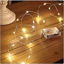 30 LEDs 3 Meter Waterproof Copper Wire String Fairy Lights Battery Powered (Battery Not Included)|for Indoor & Outdoor Decorations (Warm White, Pack of 1)