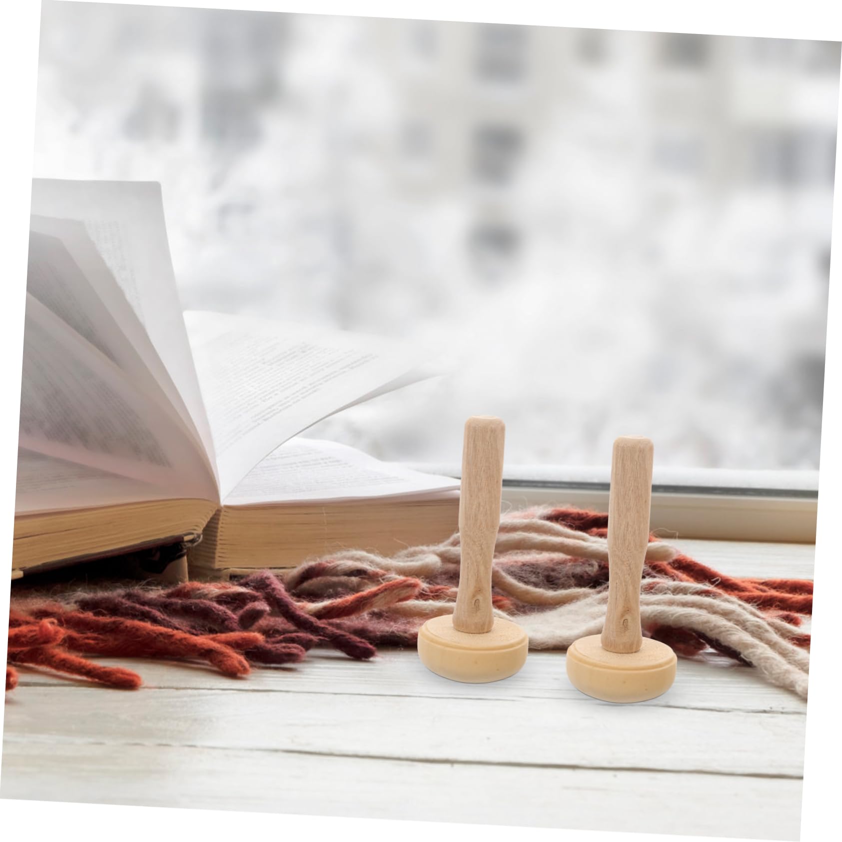 HAPINARY Wood Ink Roller Art Rubbing Tool Printmaking Tool for DIY Baren Roller Drawing Supplies