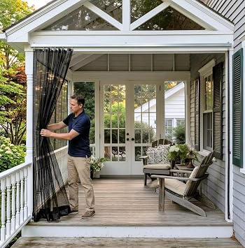Akon Custom Made Mosquito Netting Curtain Panels, Patios and More