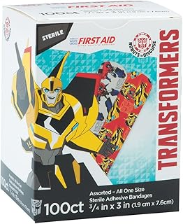 Transformers Bandages - First Aid Supplies - 100 per Pack
