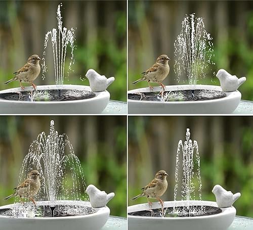 Miniatura 5 de Lewisia Bomba de fuente solar de 5 W con batería de reserva para patio, piscina, estanque koi, baño, decoración de jardín, kit de bomba de agua