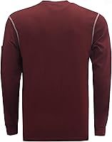 Vista 34 de KONRECO Camisas FR para hombres de manga larga Henley 7oz 100% algodón FRC camisa de soldadura de ropa