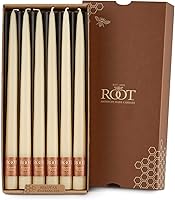 Vista 29 de Root Candles Velas de cena sin perfume Smooth Collenette de 7 pulgadas, caja de 4, Butterscotch