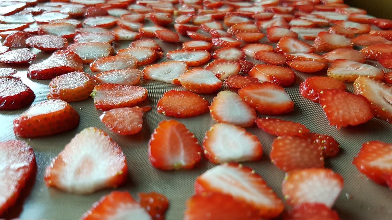 Hymor gefriergetrocknete Erdbeeren in Scheiben 4x 350g – 100% Frucht, wiederverschließbare Aufbewahrungsbox für Lebensmittel, Abfüllung in Deutschland, ideal für Porridge, Smoothies & Müsli