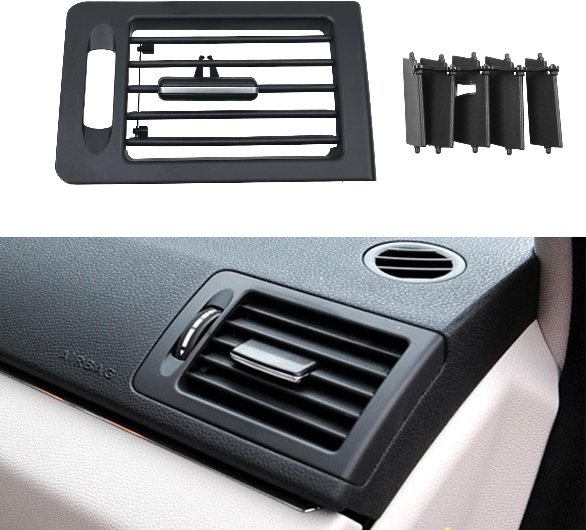 for Mercedes Benz W204 Dashboard AC Vent,Dashboard Left Air Conditioning Grilles Replacement for W204 C-Class 180 200 220 230 260 300 350 AMG 2008-2011 (Right)