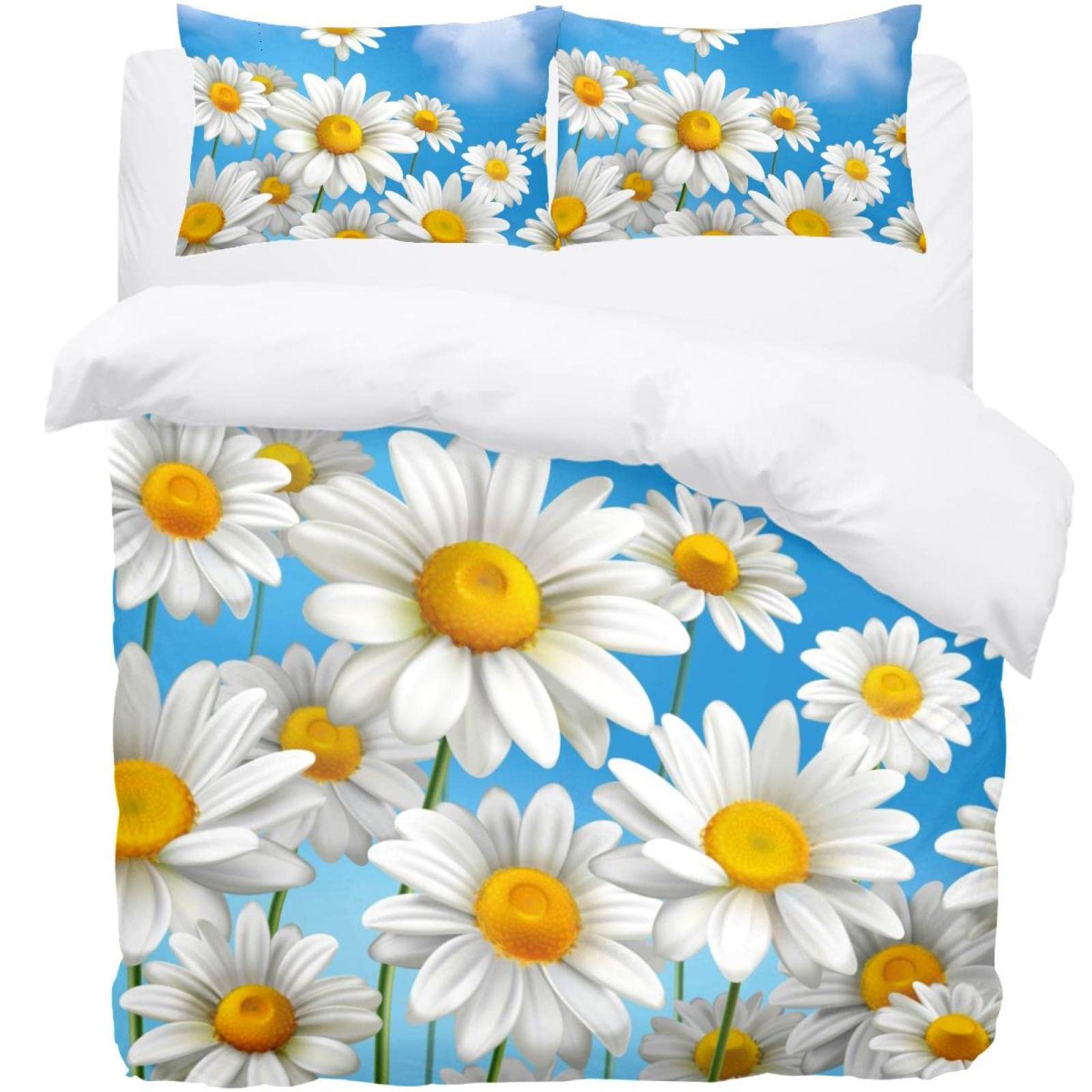 Housse de couette fleurie style champêtre pour une chambre lumineuse et accueillante