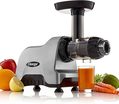 Miniatura 3 de Omega Exprimidor compacto de prensa en frío, extractor de jugos de frutas y verduras y sistema de nutrición que hace que los alimentos y sorbetes
