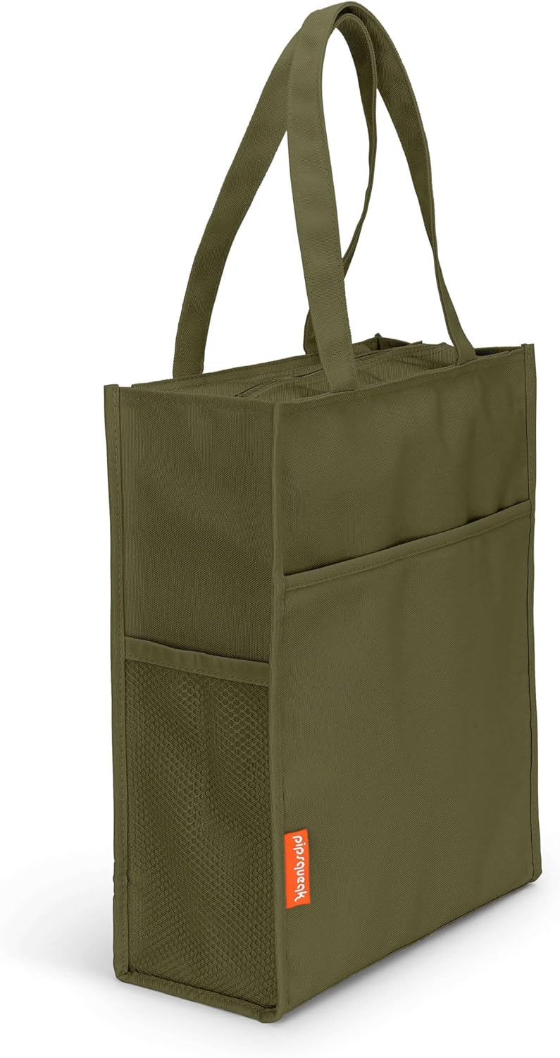 Urban Infant Pipsqueak Zip-Top Travel Tote, Lightweight Commuter Work Bag, Carry-On, Day Bag, 13x11x5 in