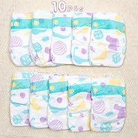 Vista 2 de Reborn Baby Doll - Accesorios de ropa de pañales reutilizables para muñecas de 18 a 22 pulgadas, pañales de velcro ajustables