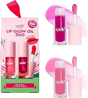 Epielle Lip Glow Oil Duo, Berry & Pink, 2 x 0...