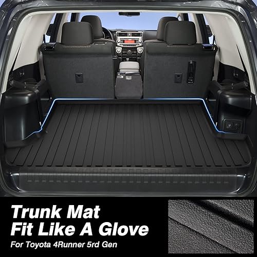 Miniatura 2 de KUST Alfombrilla de carga personalizada para Toyota 4Runner 2010-2024 2025 (solo para 7 asientos), forro de carga de goma TPE para todo tipo de clima