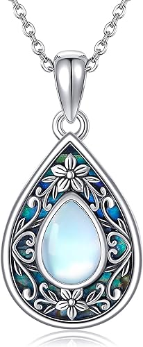 URONE Collar con colgante de semilla de mostaza, de plata de ley, con dije de fe y semilla de mostaza, joyería cristiana,