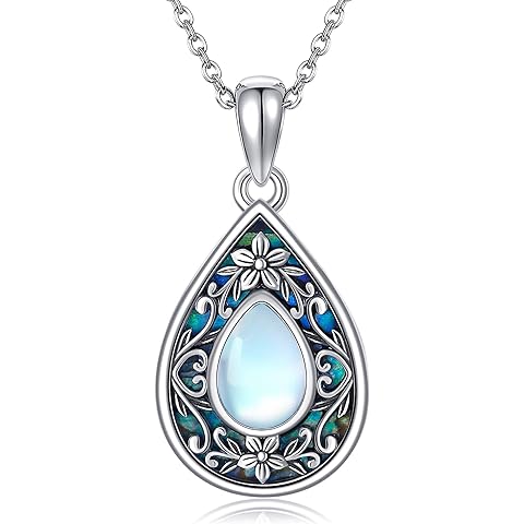 URONE Mustard Seed Necklace Sterling Silver Mustard Seed Faith Pendant Necklace Christian Mother's Day Jewelry Gifts for Women