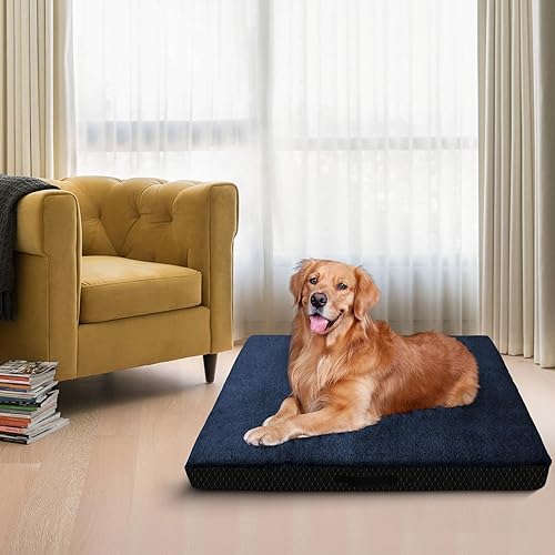 Miniatura 7 de COSHNIBI Fundas de cama para perro, lavables de repuesto, 44 pulgadas de largo x 32 pulgadas de ancho x 4 pulgadas de alto, fundas impermeables de