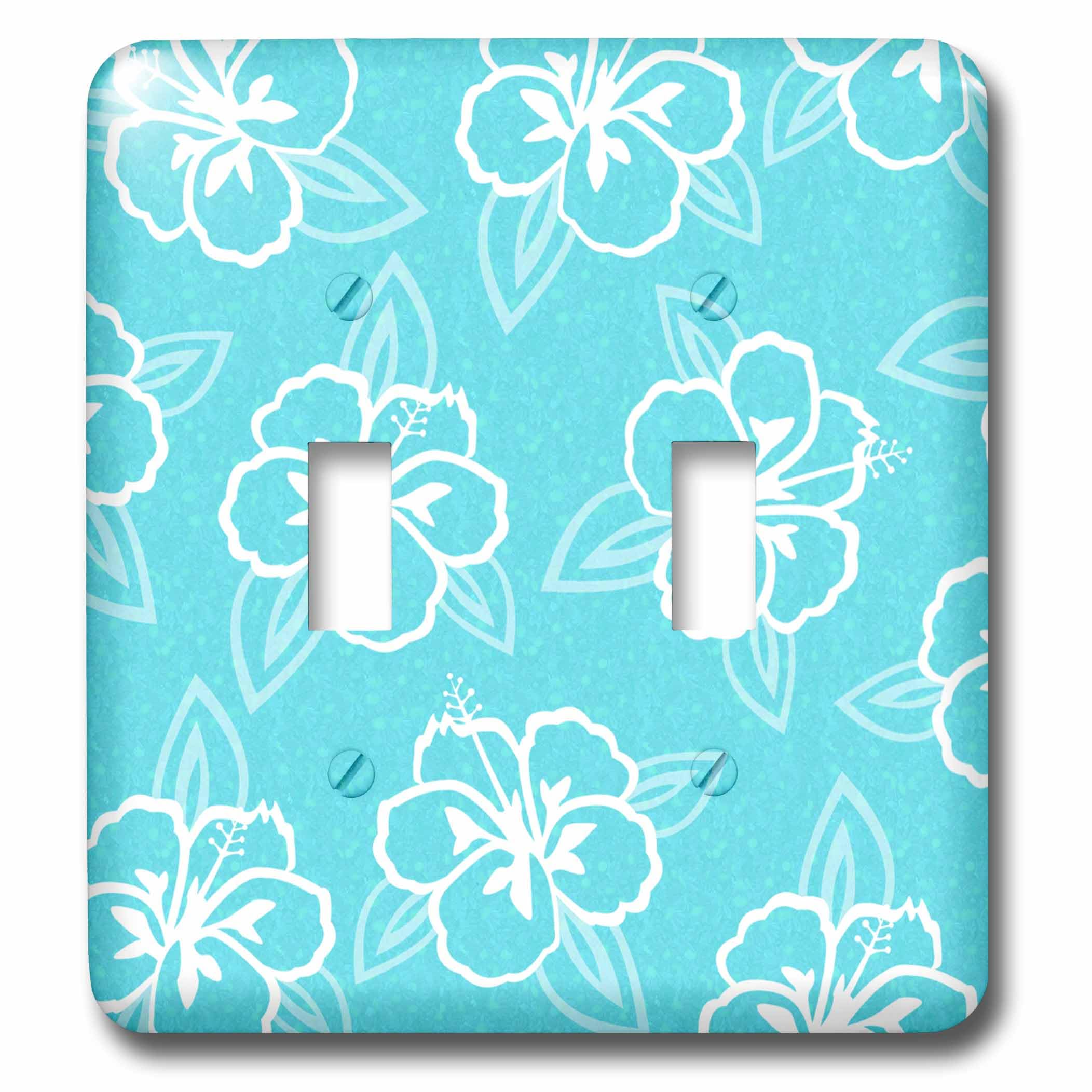 3dRose lsp_77502_2 Hawaiian Hibiscus interruptor de palanca doble para pared de casa