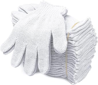 Cotton Work Gloves,String Knit Glove Liners for Men and Women