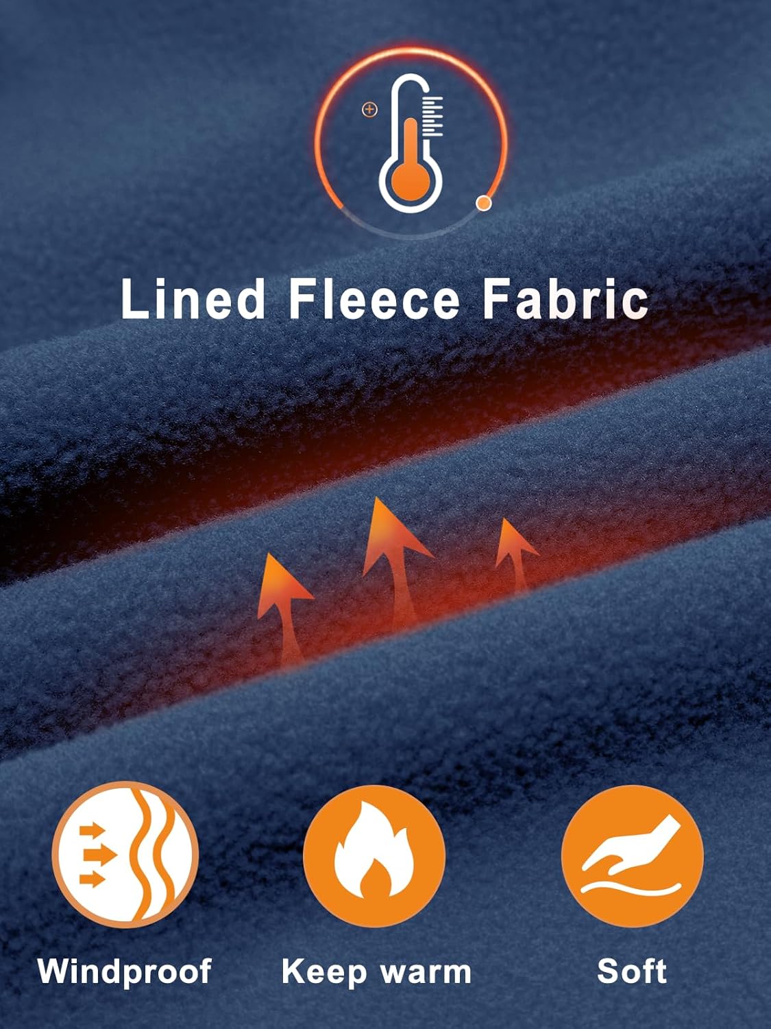 NORTHYARD Men's Fleece Lined Pant Winter Warm Sweatpant Wind Cold Weather Pants Running Athletic Workout Gym Joggers - Image 3