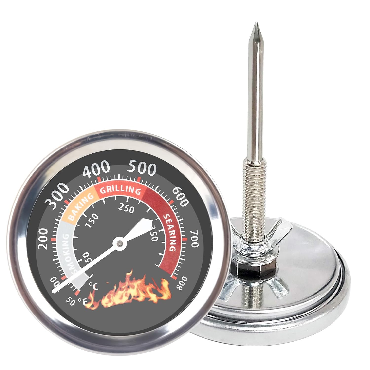 Temperature Gauge for Coyote Outdoor 28" Kitchen Grill, 2.36" Grill Thermometer for Coyote 2 Burner Barbecue Freestanding Liquid Propane Series, C-Series C1C28LP-FS Grill Replacement Parts