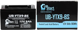 Battery Replacement for 2000 Kawasaki ZX600-G, J Ninja ZX-6R 600CC Factory Activated, Maintenance Free, Motorcycle Battery - 12V, 8Ah - UpStart Battery
