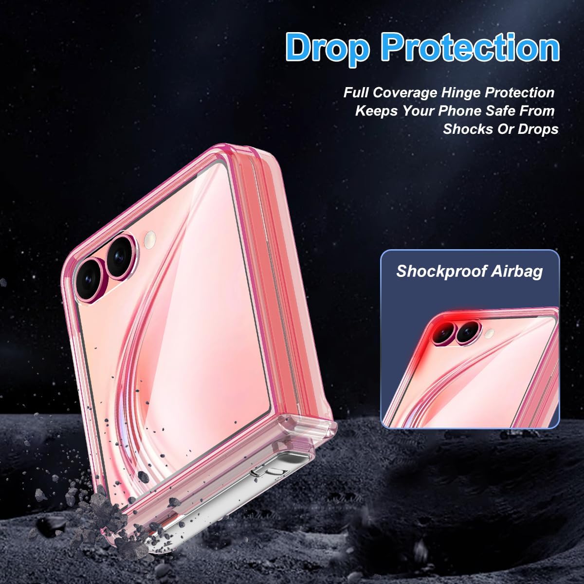for Galaxy Z Flip 7 Case,[Compatible with MagSafe][Built-in Screen Protector][Kickstand][Hinge Protection],Hard PC Slim Fit Shockproof Protective Case for Samsung Galaxy Z Flip 7,Hot Pink