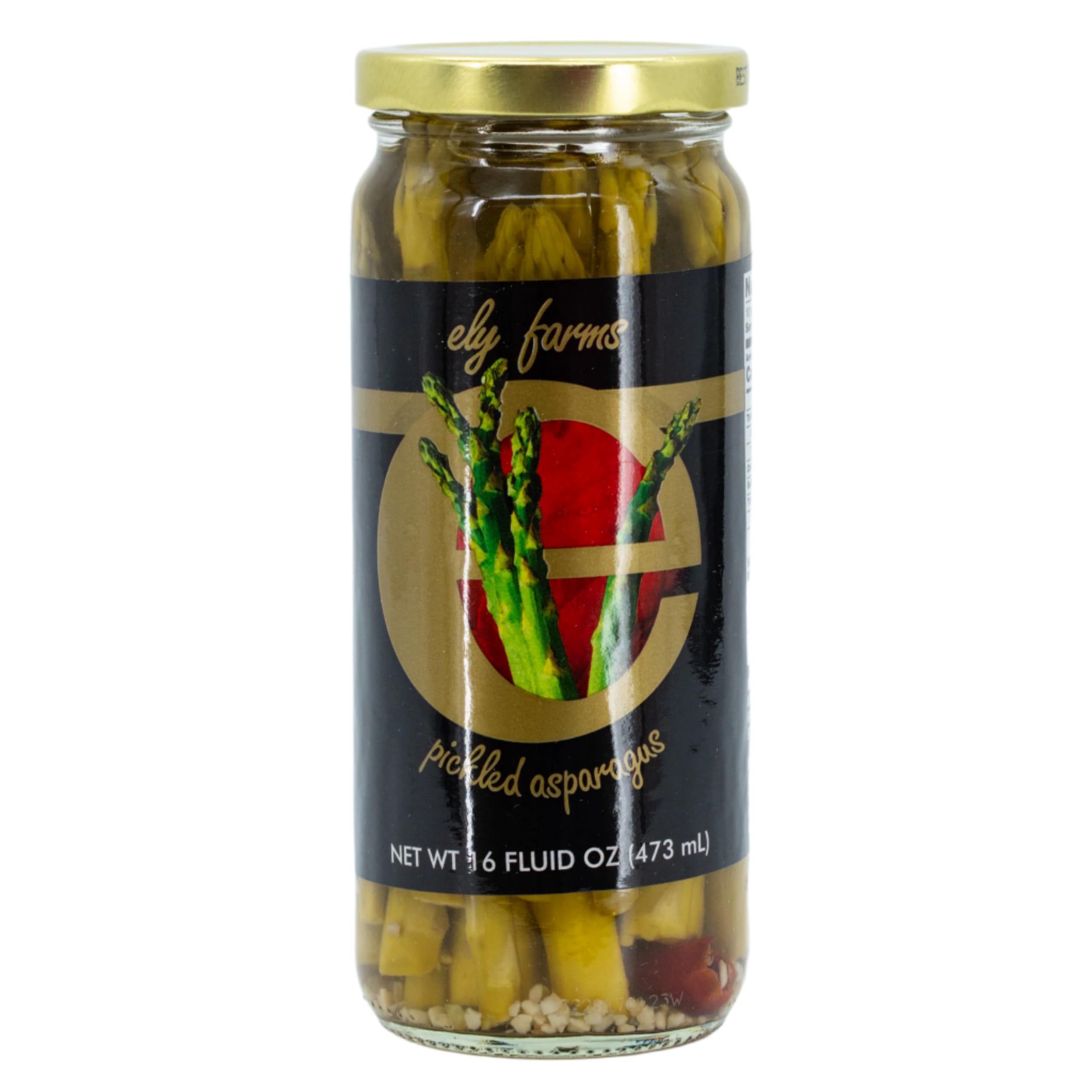 Ely Farms Pickled Asparagus - Unique and Irresistible Taste - Crunch Spears with a Garlic and Dill Flavor - Made with a Family Recipe