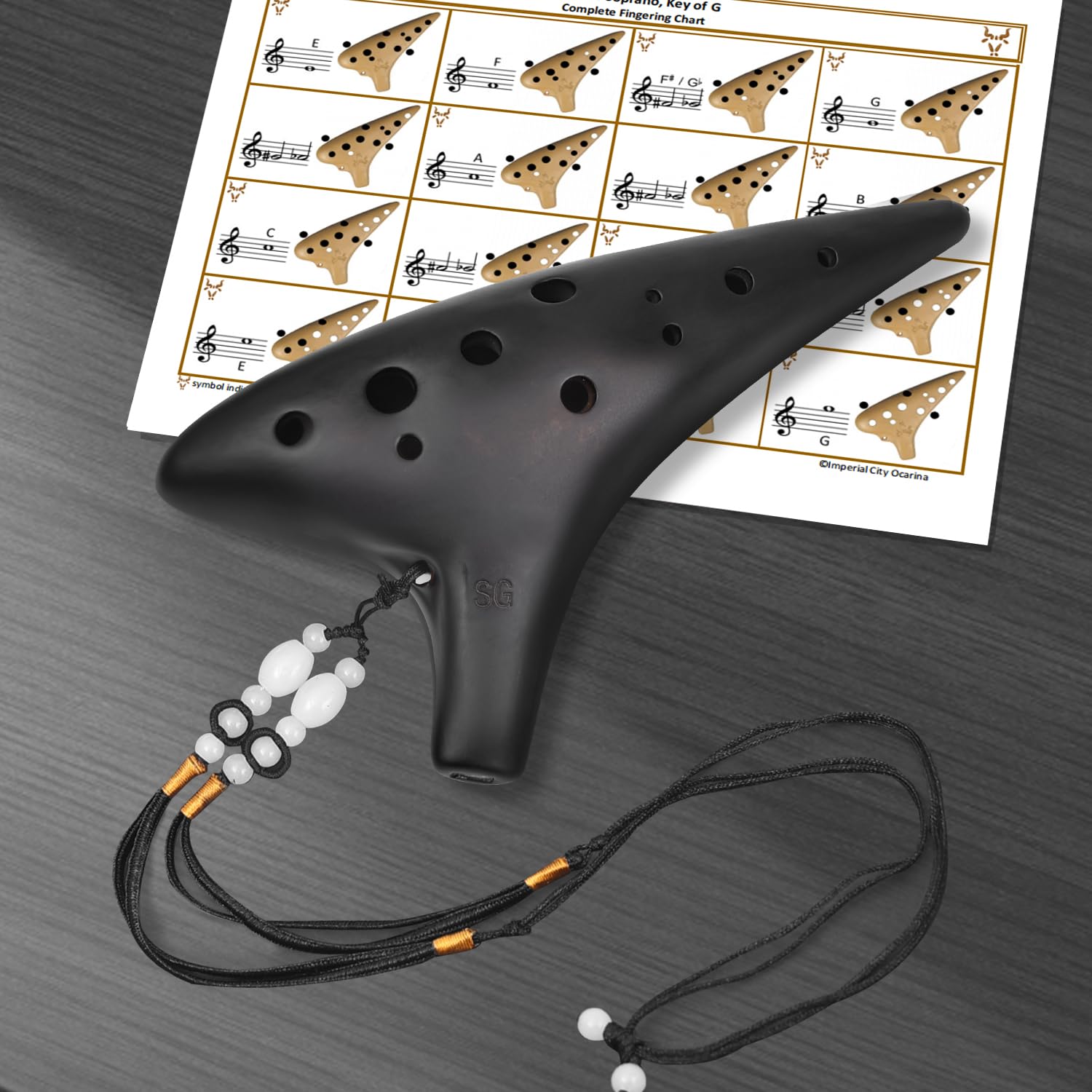 Ocarina Instrument YCXYQ 12-Hole Soprano G Key Ocarina – Professional ...