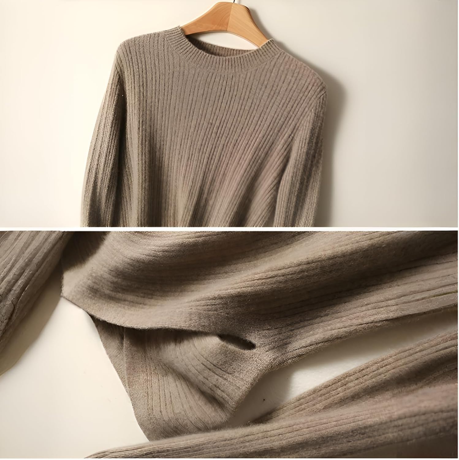 [mocoly]セーター スカート 2点セット レディース ウール オーストラ産 ウエストシェイプ 通勤冬服セット 保温性 軽量ニッ